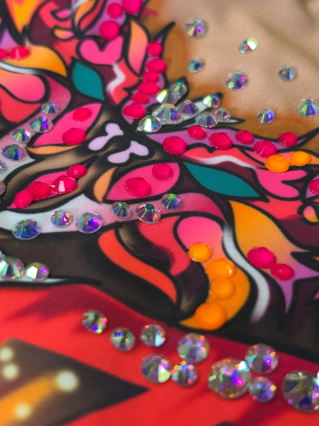 Ballet Leotard GARDENIA – Red, Fuchsia Pink, Orange and Purple – Girls & Women – Customizable with Rhinestones